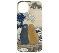 Custodia per iPhone 14 Plus Punch & Momo-chan New Love Wave Art Humor