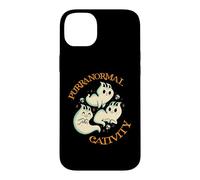 Custodia per iPhone 14 Plus Purranormal Cativity Funny Halloween Costume Ghost Cats Gift