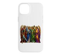 Custodia per iPhone 14 Plus Quattro Arcangeli Medievale Cattedrale gotica Mosaico Art Icons