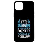 Custodia per iPhone 14 Plus Questo ragazzo corre su musica country e biblioteche