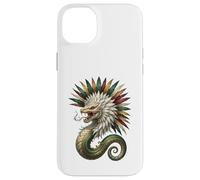 Custodia per iPhone 14 Plus Quetzalcoatl Serpente Piumato Mitologia azteca Arte Messico