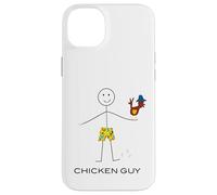 Custodia per iPhone 14 Plus Ragazzo divertente del pollo degli uomini, allevamento di pollo del ragazzo