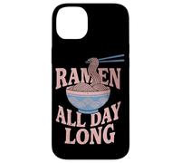 Custodia per iPhone 14 Plus Ramen tutto il giorno Anime cibo giapponese noodle Bowl Giappone