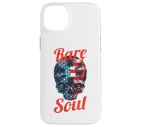 Custodia per iPhone 14 Plus Rare Soul Music Vintage USA Flag DJ Giradischi Vinile Skull