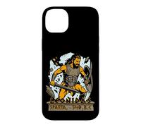 Custodia per iPhone 14 Plus Re Leonida di Sparta 540 dc Spartano con elmetto