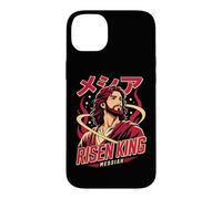 Custodia per iPhone 14 Plus Re Risorto Messia Cristiano Anime Manga Gesù Fede Arte