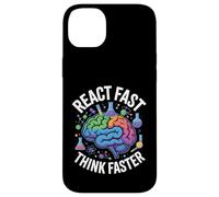 Custodia per iPhone 14 Plus React Fast Think Più Veloce Science Brain Design