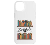 Custodia per iPhone 14 Plus Reading as a Bookaholic per gli amanti dei libri