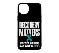 Custodia per iPhone 14 Plus Recovery Matters Drug Alcol Addiction Awareness Teal