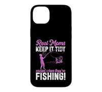 Custodia per iPhone 14 Plus Reel Moms Keep It Tidy Fishing Mom