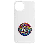 Custodia per iPhone 14 Plus Regalo per 50° compleanno 1976 Disco Peace Vintage Love Retro Funk