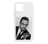 Custodia per iPhone 14 Plus Relatore attivista per i diritti umani Malcolm X nel Regno Unito 1965
