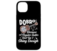 Custodia per iPhone 14 Plus Resonator Dobro Chitarra Suonatore Acustico Bluegrass Music Lover