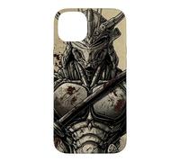 Custodia per iPhone 14 Plus Retro giapponese Mech Anime Mecha Samurai Vintage Kanji