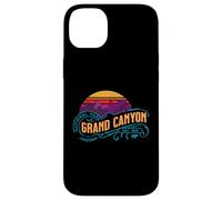 Custodia per iPhone 14 Plus Retro Grand Canyon National Park Vintage Tramonto Souvenir