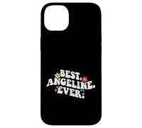 Custodia per iPhone 14 Plus Retro Groovy Best ANGELINE Ever Nome Festa della mamma Ragazza
