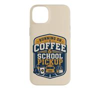 Custodia per iPhone 14 Plus Retro School Pickup Parent Coffee Morning Humor