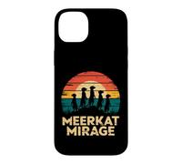 Custodia per iPhone 14 Plus Retro Suricata Animali Squadra Miraggio Suricata Animali Zoo