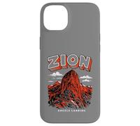 Custodia per iPhone 14 Plus Retro Zion National Park Vintage Style Angels Landing Utah