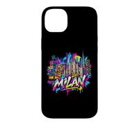 Custodia per iPhone 14 Plus Ricordo dello skyline della città di Milano - Graffiti