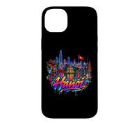 Custodia per iPhone 14 Plus Ricordo dell'orizzonte della città di Hanoi - Graffiti