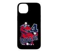 Custodia per iPhone 14 Plus ROAR 4 ANNI DINOSAURIER BASEBALL 4° COMPLEANNO