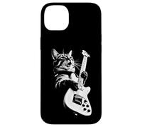 Custodia per iPhone 14 Plus Rock Cat Playing Guitar - Funny Guitar Cat