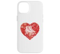 Custodia per iPhone 14 Plus Roller Skater Heart Grafica Pattinaggio su strada