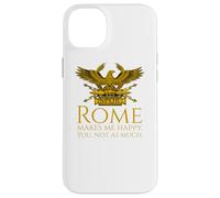 Custodia per iPhone 14 Plus Roma mi rende felice - SPQR Legionary Eagle - Storia Romana