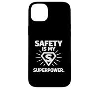 Custodia per iPhone 14 Plus Safety Is My Superpower | Regalo per campioni di sicurezza sul posto di lavoro