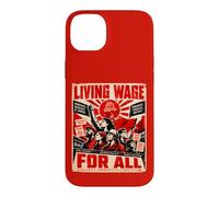 Custodia per iPhone 14 Plus Salario vivente per tutti - Socialisti democratici d'America, DSA