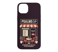 Custodia per iPhone 14 Plus Salmi cristiani Caffè Fede Caffè Scrittura Preghiera