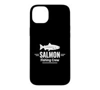 Custodia per iPhone 14 Plus Salmon Fishing Crew River Hunter