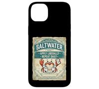Custodia per iPhone 14 Plus Saltwater Doctor Crab Ocean Vintage Design