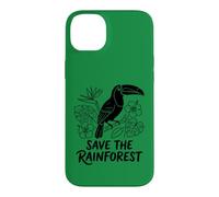 Custodia per iPhone 14 Plus Salva la conservazione degli uccelli tropicali del tucano della foresta