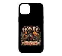 Custodia per iPhone 14 Plus Salve, sto passando un periodo terribile, Funny Cowboy Skeleton