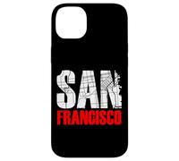 Custodia per iPhone 14 Plus San Francisco California Graphic Map T-shirt, San Francisco