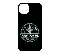 Custodia per iPhone 14 Plus San Girolamo Prega per noi Santo Patrono Cattolico Grafico