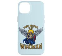Custodia per iPhone 14 Plus San Michele Arcangelo è il mio Wingman Catholic Art St