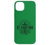 Custodia per iPhone 14 Plus Santa Faustina Prega Per Noi Croce Cattolica