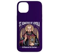 Custodia per iPhone 14 Plus Sant'Ignazio Loyola Ad Maiorem Dei Gloriam Gesuita Cattolico