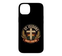 Custodia per iPhone 14 Plus Sant'Isidoro Prega per noi Santo Patrono Cattolico degli Agricoltori