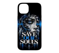 Custodia per iPhone 14 Plus Save Our Souls - Abbigliamento tecnico in stile techno