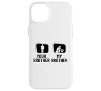 Custodia per iPhone 14 Plus Scacchi Giocatore di Scacchi Your Brother My Brother Sister Funny Chess