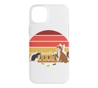 Custodia per iPhone 14 Plus Scacchiera con tappetino per gatti