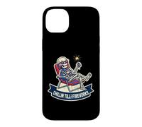 Custodia per iPhone 14 Plus Scheletro Chillin Till The Fireworks Funny 4th of Lazy Luglio