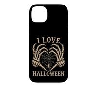 Custodia per iPhone 14 Plus Scheletro Mani Cuore I Love Halloween Spider Costume