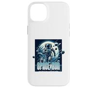 Custodia per iPhone 14 Plus Sci Fi Space Run Run Ma non puoi nascondere l'astronauta