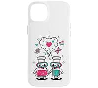 Custodia per iPhone 14 Plus Science Love Vibes Chemistry Lab Carino San Valentino