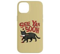 Custodia per iPhone 14 Plus See Ya Soon Dark Cat Meme Design Womens Girls